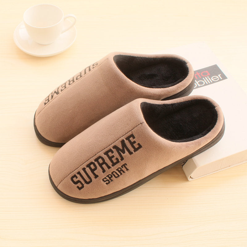 winter Cotton slippers man Extra large 45 north 47 Simplicity 46 code 48 Cotton mop non-slip Home furnishing slipper winter