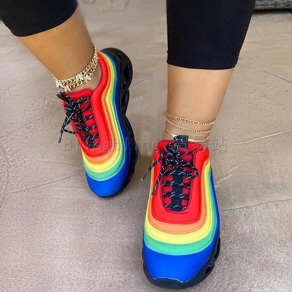 2020   Woman   Shoes   jogging   Lace   up   Sneakers   Sport   Plus   Size