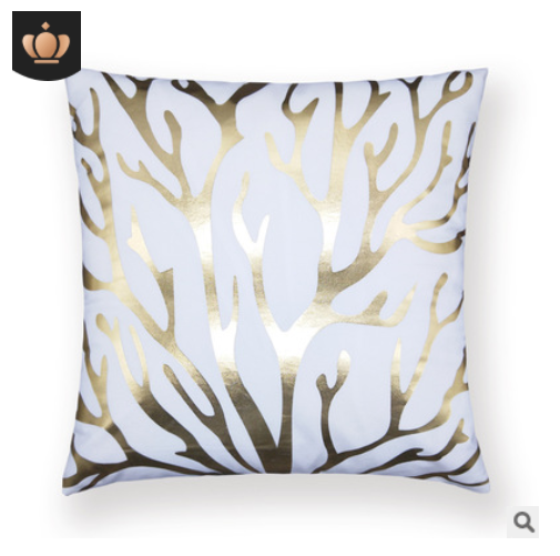 Blended   Crown   Cushion   Cover   Throw   Pillow   Case     Decor Pillow