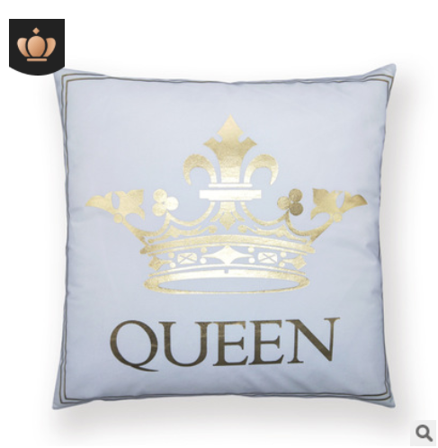 Blended   Crown   Cushion   Cover   Throw   Pillow   Case     Decor Pillow