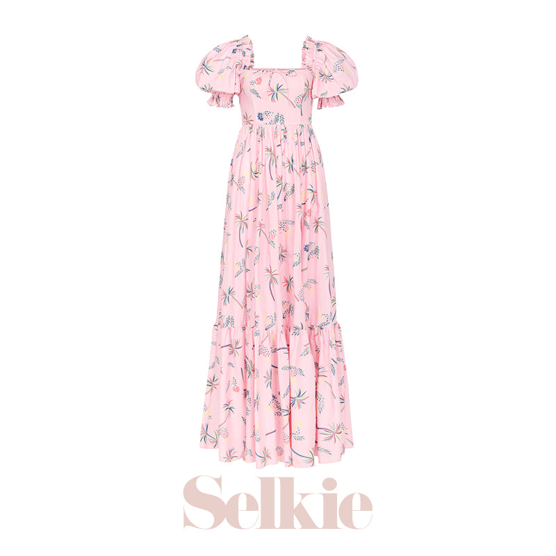 【 New products 】 Selkie   Collection Foundation make-up Hawaii style printing Mini Dress