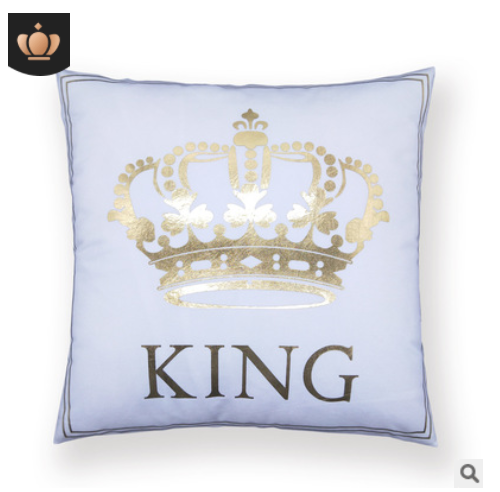 Blended   Crown   Cushion   Cover   Throw   Pillow   Case     Decor Pillow